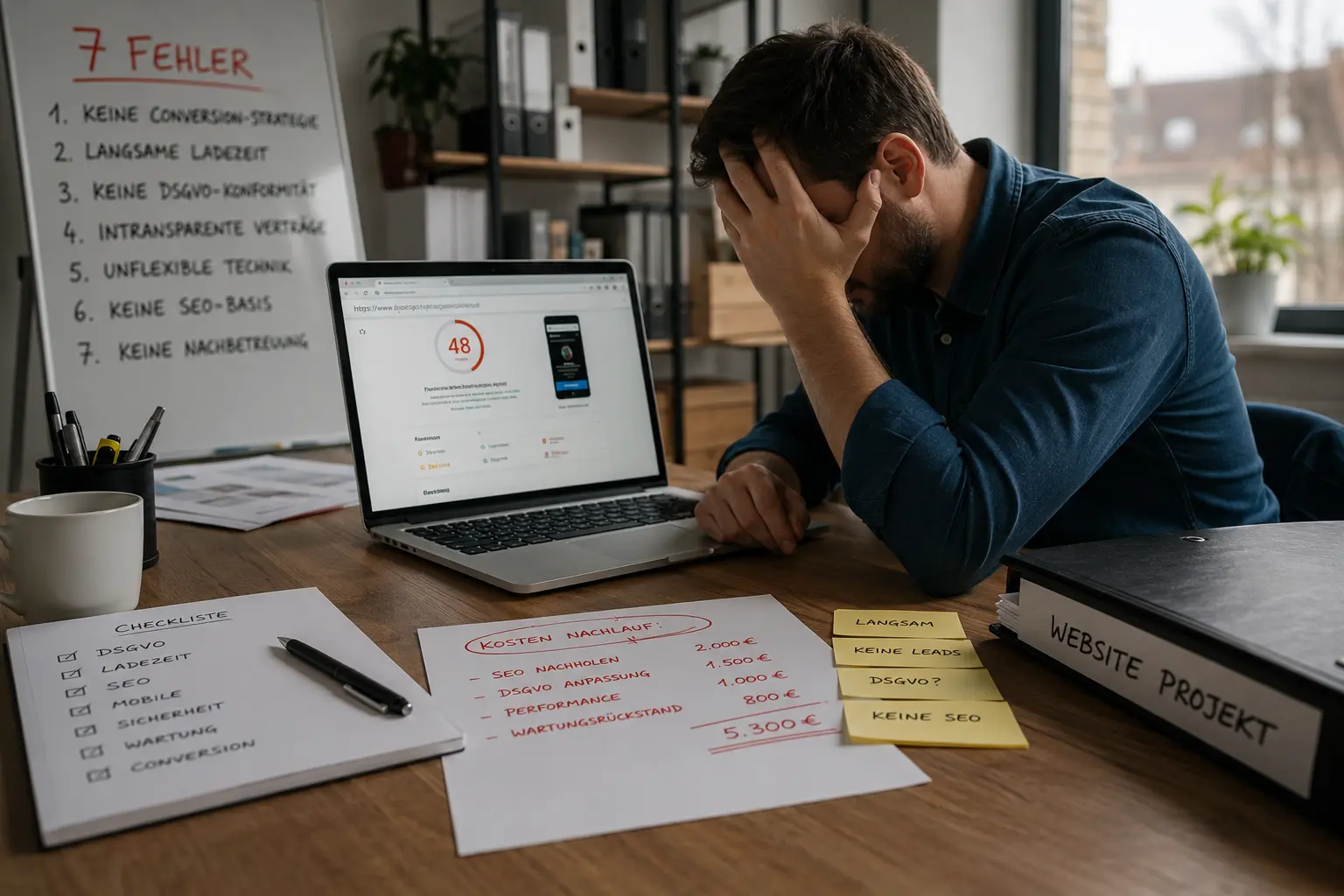 Die 7 größten Fehler beim Website erstellen lassen